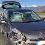 Incidente sul raccordo Torino-Pinerolo: due feriti e traffico rallentato Incidente sul raccordo Torino-Pinerolo: due feriti e traffico rallentato