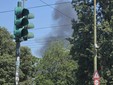 Incendio nel quartiere Aurora di Torino Incendio nel quartiere Aurora di Torino