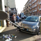 Incidente questa mattina in via Nicola Fabrizi