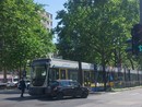 Incidente tra auto e tram in corso Unione Sovietica Incidente tra auto e tram in corso Unione Sovietica