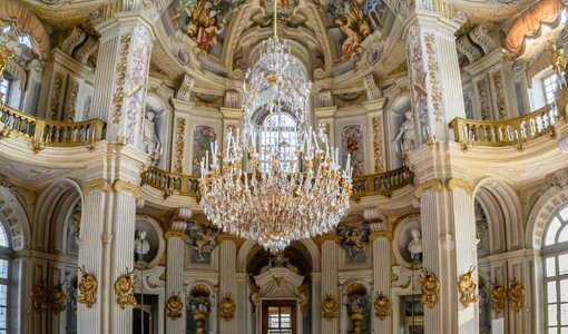 Una bella immagine degli interni della Palazzina di Stupinigi Una bella immagine degli interni della Palazzina di Stupinigi