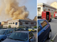 Incendio in Borgo Vittoria, in fiamme edificio in via Cambiano: sul posto i vigili del fuoco