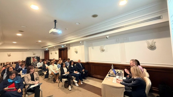 Un momento dell'incontro di questa mattina