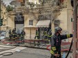 Incendio in una gelateria di via Principi d'Acaja