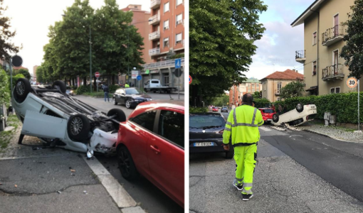 Uno degli ultimi incidenti avvenuti in via Plava Uno degli ultimi incidenti avvenuti in via Plava