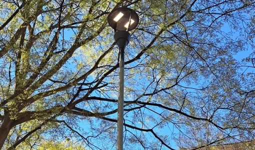 Nuova luce su piazza Chiaves, completato l’impianto nel giardino Scafidi Nuova luce su piazza Chiaves, completato l’impianto nel giardino Scafidi