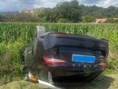 Il sinistro all'altezza di Ivrea, uno dei mezzi si è ribaltato Il sinistro all'altezza di Ivrea, uno dei mezzi si è ribaltato
