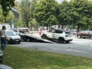 Una 500 e una Jeep si scontrano: traffico in tilt nella zona di piazza Cattaneo Una 500 e una Jeep si scontrano: traffico in tilt nella zona di piazza Cattaneo
