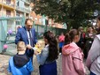 Taglio del nastro per l'inaugurazione alla presenza del sindaco Lo Russo