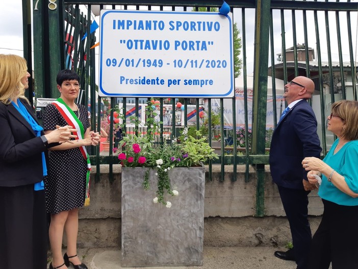 Da oggi l'impianto sportivo di via Monte Ortigara è intitolato a Ottavio Porta
