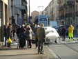 Incidente questa mattina in via Nicola Fabrizi