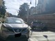 Macchina contro il muro in pre-collina: linea 56 deviata