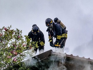 Incendio in un garage di Chivasso