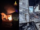 Impegnate sul posto diverse squadre dei vigili del fuoco