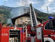Incendio in un'abitazione di Salbertrand