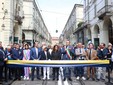 cerimonia di inaugurazione di Via Po