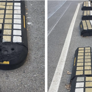 Ciclabili, i separatori in gomma si sgretolano dopo tre anni