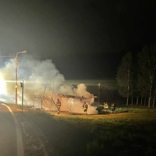 L'incendio che ha devastato il presidio di Borgone L'incendio che ha devastato il presidio di Borgone