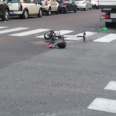 Un monopattino dopo un incidente Un monopattino dopo un incidente