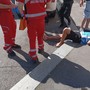 Il ladro si è schiantato a bordo di un monopattino