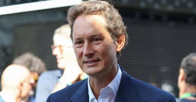 Una foto d'archivio di John Elkann