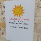 locandina chiuso per caldo