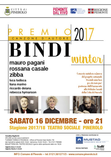 Da Santa Margherita Ligure a Pinerolo: torna il premio Bindi &quot;Winter&quot;