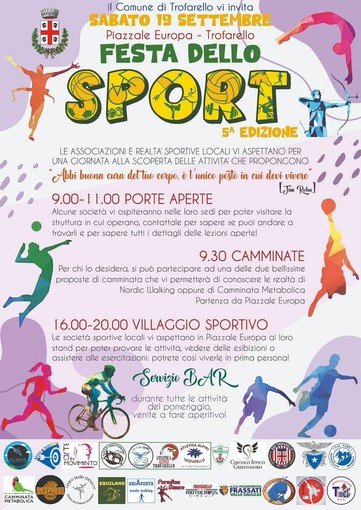 Tutto pronto a Trofarello per la Festa dello Sport