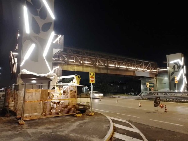 Una foto della rinnovata passerella di corso Trieste