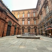 Cantieri all'interno del museo Egizio di Torino