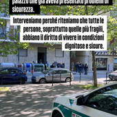 Problemi di sicurezza, controlli dei Civich in una palazzina di corso Taranto