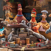 locandina galline in fuga