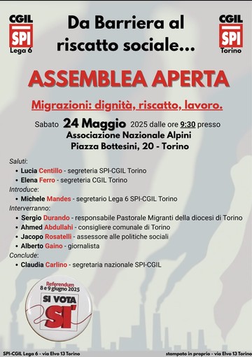 La locandina dell'appuntamento del 24 maggio in Barriera