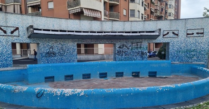 La fontana delle operaie della Superga La fontana delle operaie della Superga