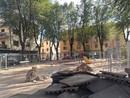 Lavori ai giardini di piazza Moncenisio Lavori ai giardini di piazza Moncenisio