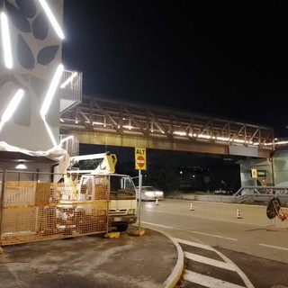 Una foto della rinnovata passerella di corso Trieste