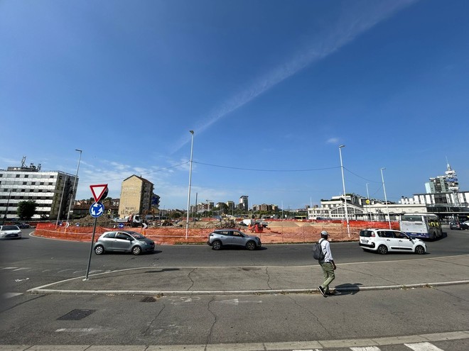 Proseguono i lavori per la nuova piazza Baldissera