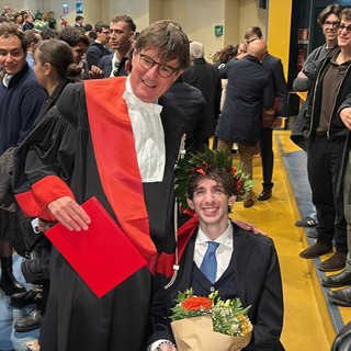 Mauro Glorioso il giorno della sua laurea