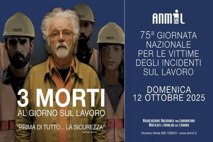 La locandina della Giornata per ricordare le vittime degli incidenti sul lavoro
