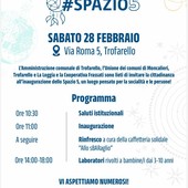 La locandina che annuncia l'inaugurazione di sabato 28 La locandina che annuncia l'inaugurazione di sabato 28