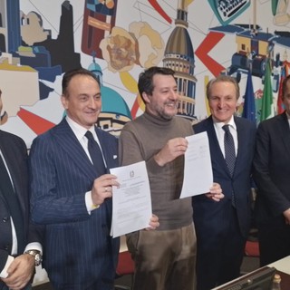 Salvini con Cirio, Lo Russo, Mauceri e Gabusi