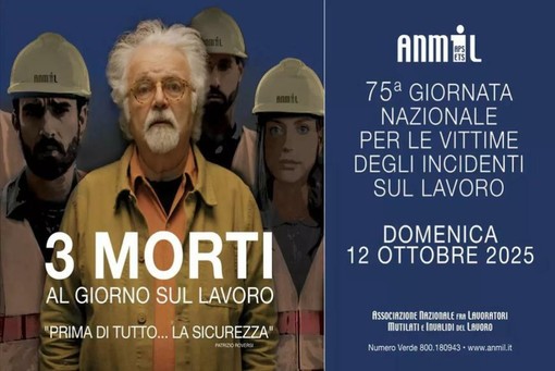 La locandina della Giornata per ricordare le vittime degli incidenti sul lavoro