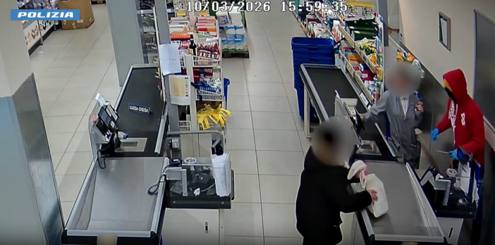 Un'immagine ripresa dalle telecamere di sorveglianza