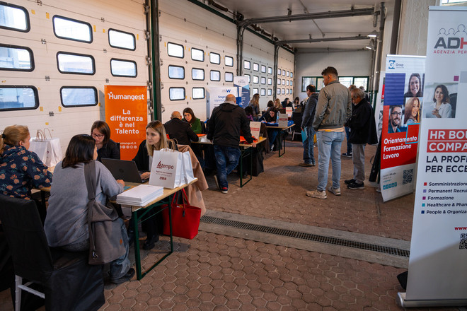 Una immagine della scorsa edizione di Moncalieri Lavora