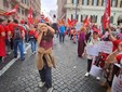 La Fiom torinese sfila a Roma durante la manifestazione nazionale La Fiom torinese sfila a Roma durante la manifestazione nazionale