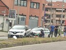 Ad avere la peggio il centauro, caduto a terra (foto Giusy Cois - Quartiere Barca e Bertolla)