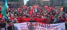 Manifestazione davanti al Grattacielo della Regione
