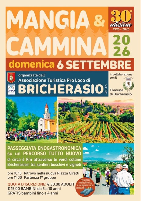 Mangia &amp; Cammina, a Bricherasio un’edizione tutta nuova nel fresco dei boschi e su antichi sentieri