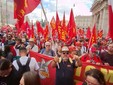 La Fiom torinese sfila a Roma durante la manifestazione nazionale La Fiom torinese sfila a Roma durante la manifestazione nazionale