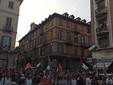 Manifestazione di solidarietà nella serata di ieri a Torino